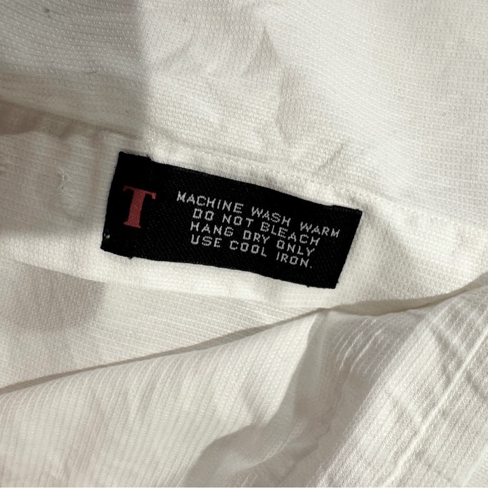 Robert Talbott white button down dress shirt 100%… - image 7